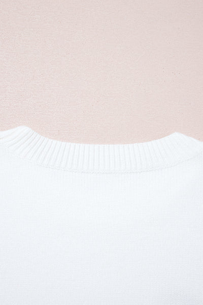 White See You Cowboy Embroidered Western Graphic Sweater