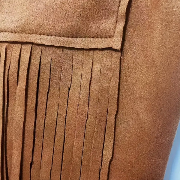 Boho Western Fringe Jumpsuit for Women