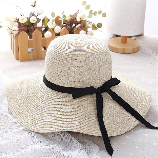 Wide Brim Floppy Straw Sun Hat