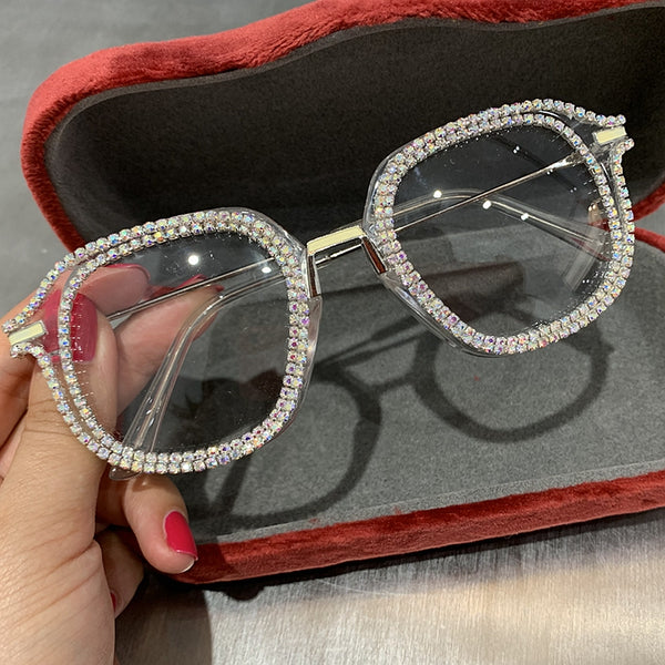 Diamond Vintage Cat Eye Eyeglasses