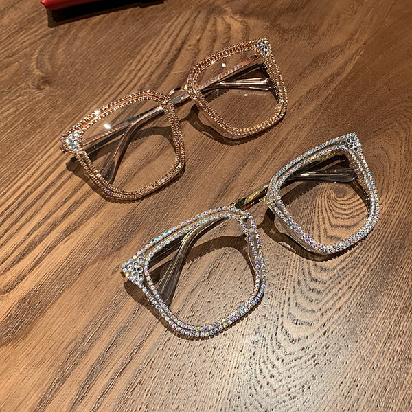 Diamond Vintage Cat Eye Eyeglasses