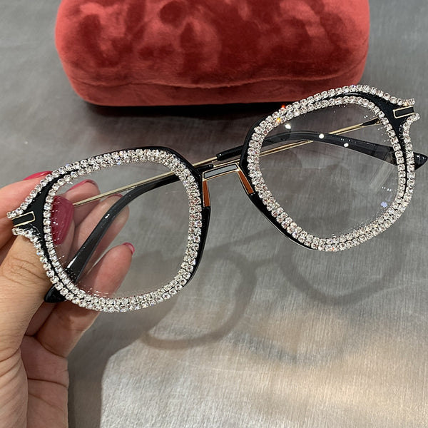 Diamond Vintage Cat Eye Eyeglasses