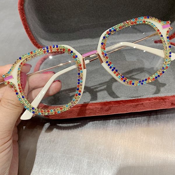 Diamond Vintage Cat Eye Eyeglasses