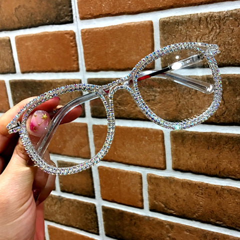 Diamond Vintage Cat Eye Eyeglasses