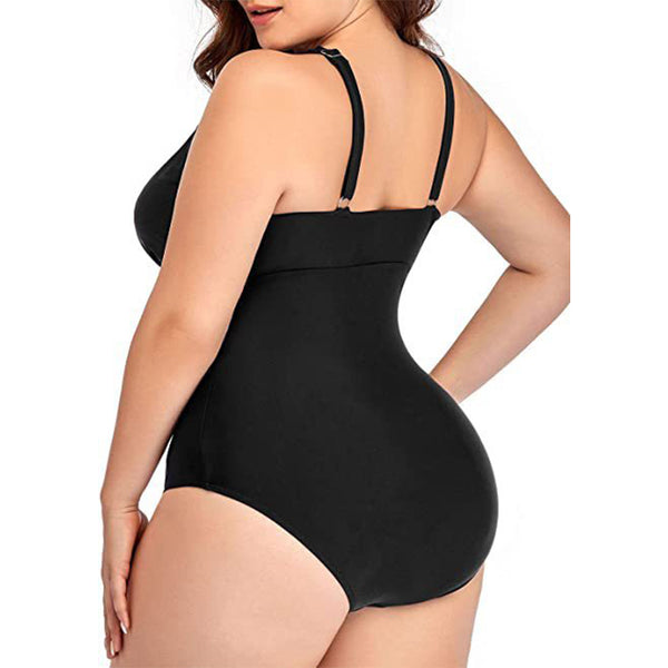 Vintage V Neck Push Up One Piece