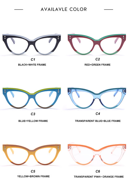 Blue Light Blocking Cat Eye Computer Eyeglasses