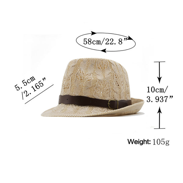 Vintage Hollowed Panama Hat