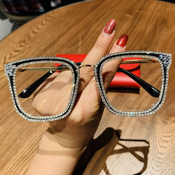 Diamond Vintage Cat Eye Eyeglasses