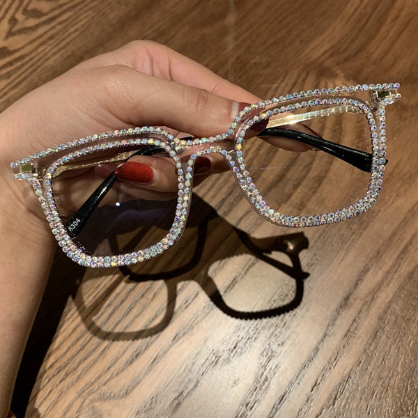 Diamond Vintage Cat Eye Eyeglasses