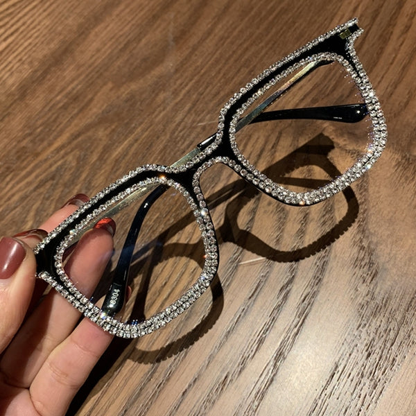 Diamond Vintage Cat Eye Eyeglasses