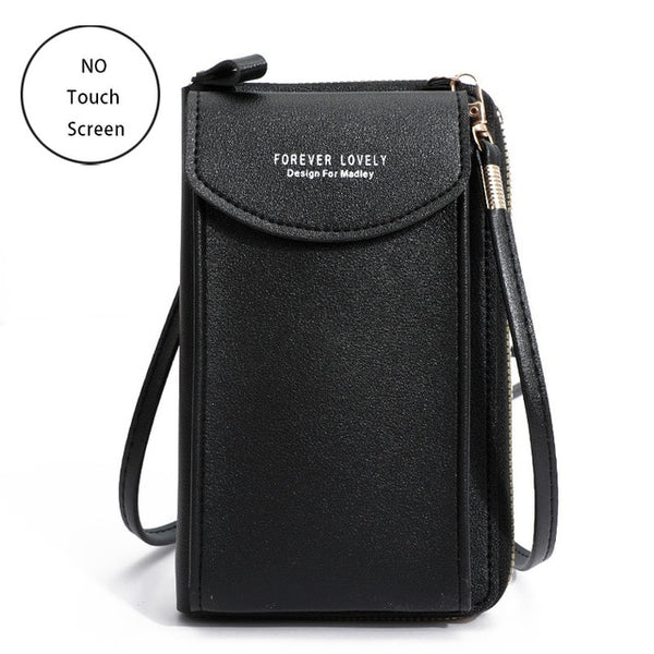 Leather Crossbody Phone Purse: Elegant Shoulder Handbag for Women