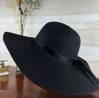 Wide Brim Floppy Straw Sun Hat