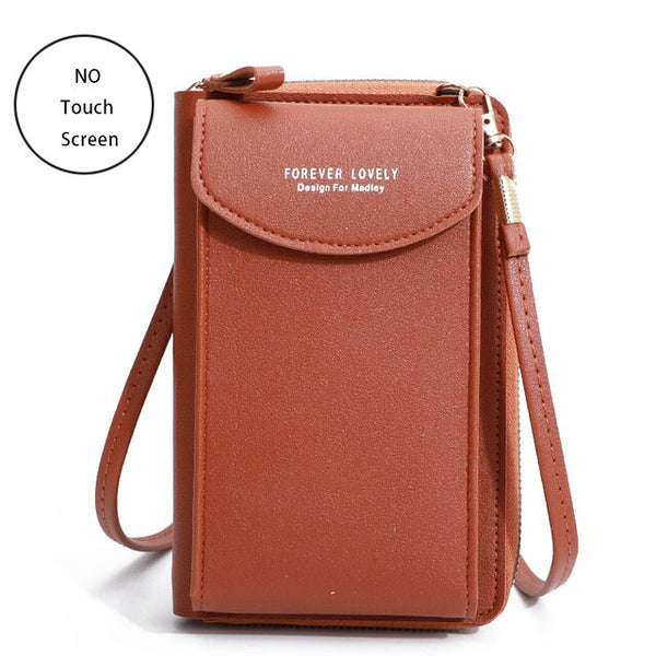 Leather Crossbody Phone Purse: Elegant Shoulder Handbag for Women