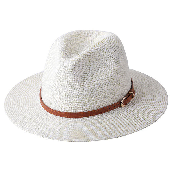 New Wide Brim Soft Natural Panama Straw Hat