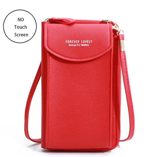 Leather Crossbody Phone Purse: Elegant Shoulder Handbag for Women