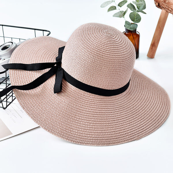 Wide Brim Floppy Straw Sun Hat