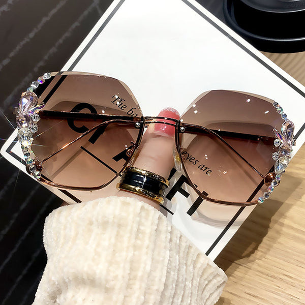 Diamond Rimless Sunglasses