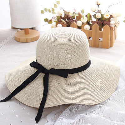 Wide Brim Floppy Straw Sun Hat